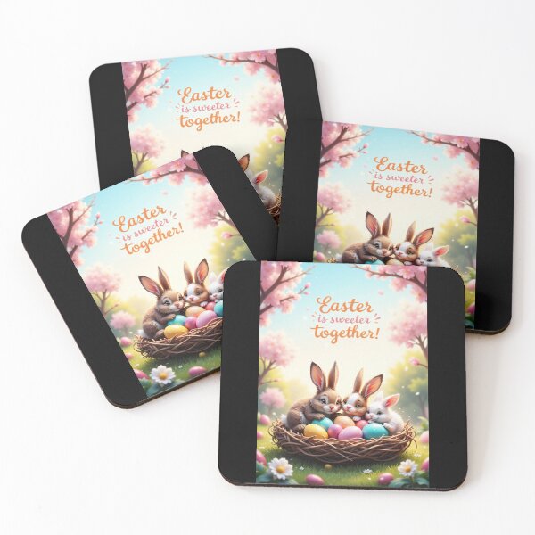 Item preview, Magical Easter bunnies in a springlike nest designed and sold by ArtCreator2023.