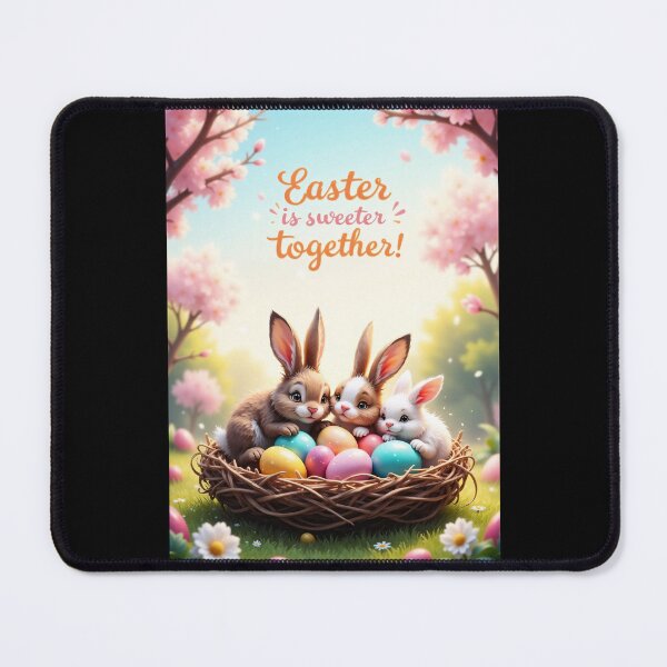 Item preview, Magical Easter bunnies in a springlike nest designed and sold by ArtCreator2023.