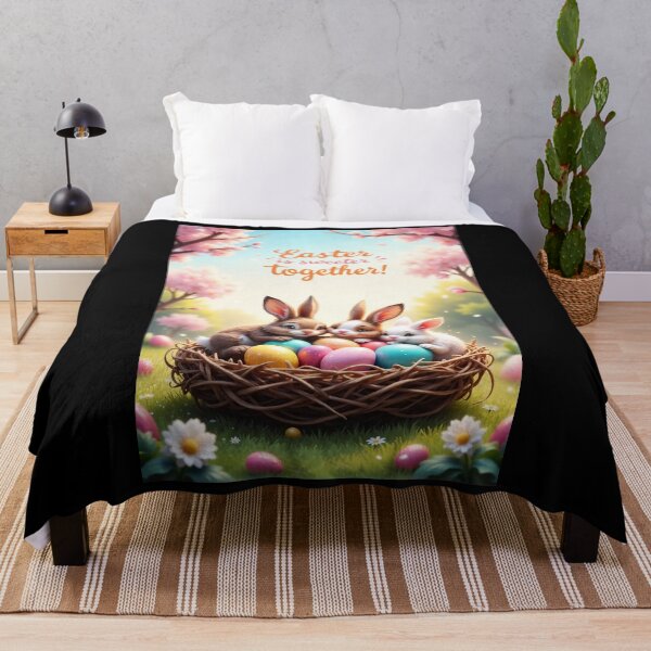 Item preview, Magical Easter bunnies in a springlike nest designed and sold by ArtCreator2023.