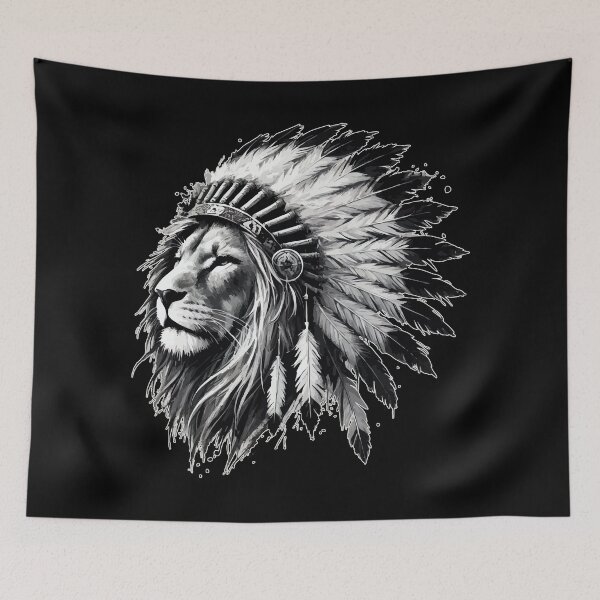 Item preview, Lion War Bonnet Headdress designed and sold by TomFrontierArt.