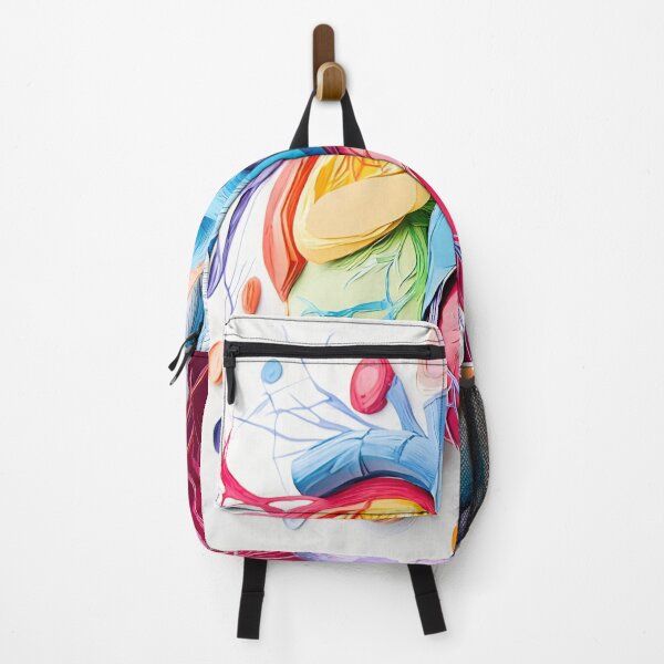 Item preview, Colorful heart mural showcasing anatomical details in a modern art style in a bright gallery setting designed and sold by anytka.