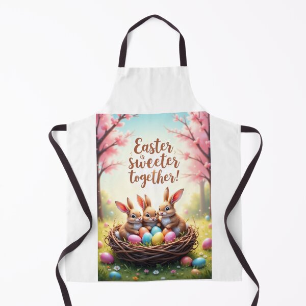 Item preview, Rabbit family and Easter joy in a colorful nest designed and sold by ArtCreator2023.
