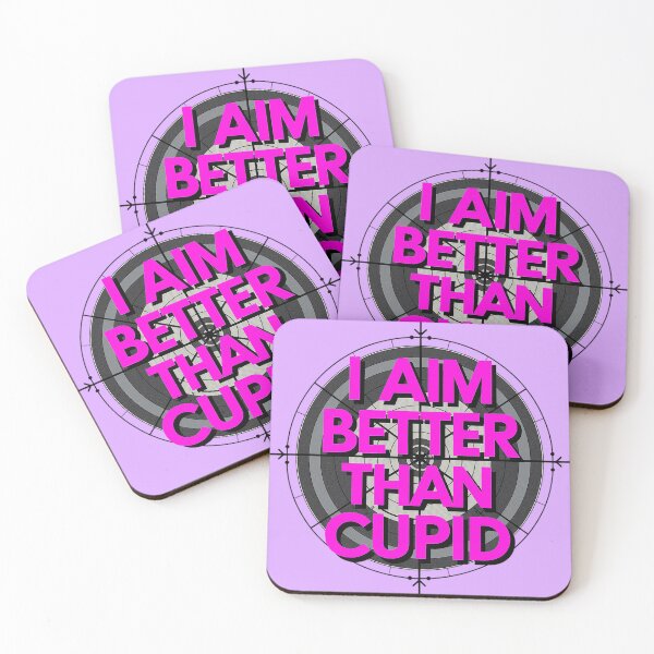 Item preview, I Aim Better Than Cupid Funny Archery Target designed and sold by Amanda's Factory.