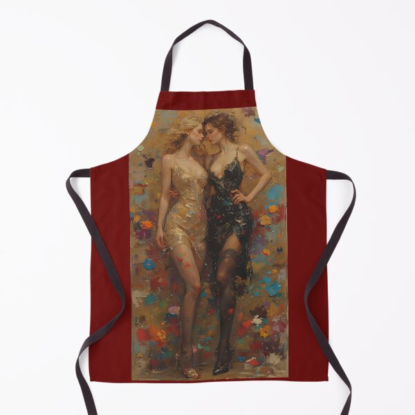 Item preview, Elegant Oil Painting Style of Glamorous Women in Party Dresses – Vintage-Inspired Art designed and sold by aiEuroGirls.
