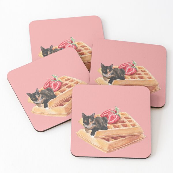 Item preview, Tortie Cat Sitting on Belgian Waffles designed and sold by letsgroove.
