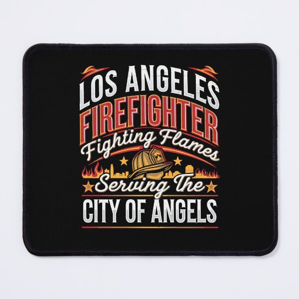 Item preview, Los Angeles Firefighter – Fighting Flames, Serving the City of Angels designed and sold by tmerchtrends.
