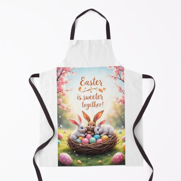 Item preview, Loving bunnies in colorful Easter happiness designed and sold by ArtCreator2023.