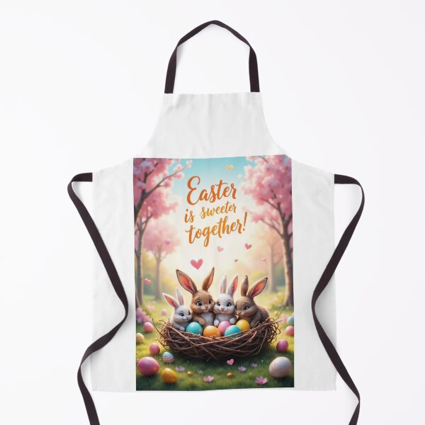 Item preview, Spring Magic: Rabbit Family in the Easter Nest designed and sold by ArtCreator2023.