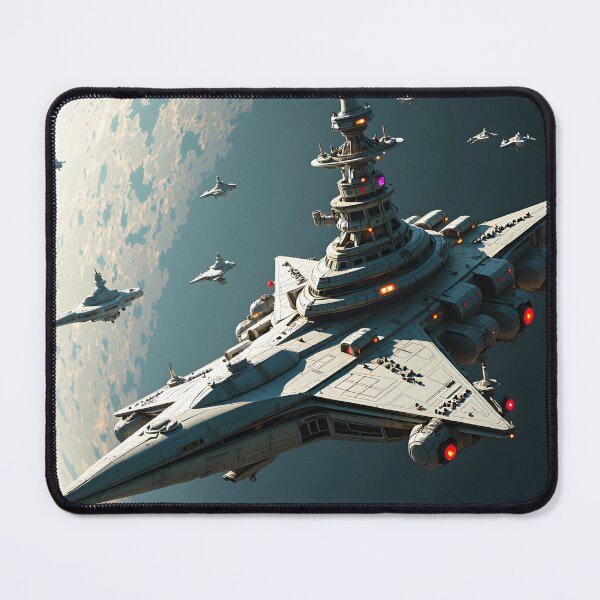 Item preview, Space armada formation over planet surface designed and sold by Dezignest.