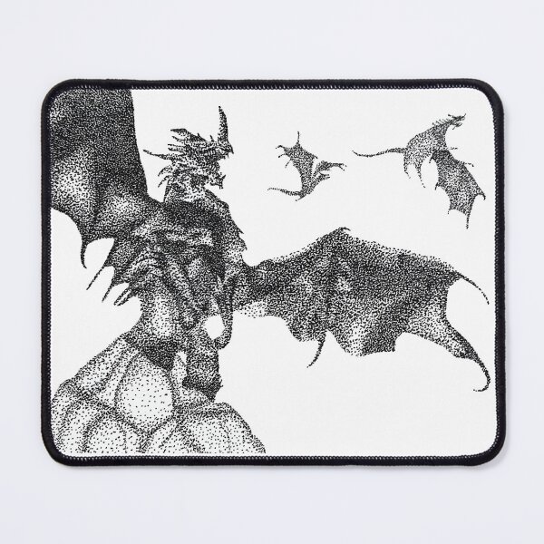 Item preview, Magic the Gathering The Ur-Dragon Pen and Ink Stipple Dotwork Artwork designed and sold by lunarxartistry.