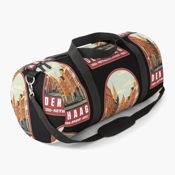 Item preview, Den Haag in Netherlands Retro Travel Art Emblem designed and sold by MaateoDesign.