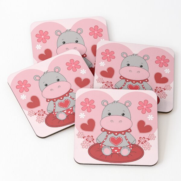 Item preview, Valentine’s Hippo Bliss designed and sold by NeatThingLover.