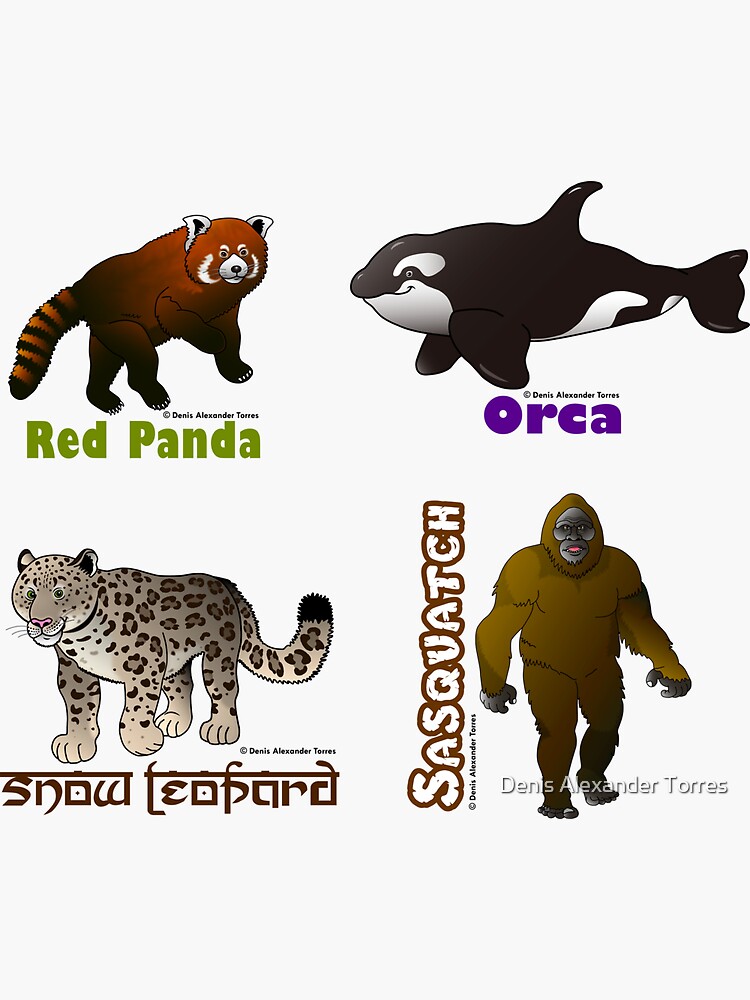 Imagen 3 de 3, Pegatina con la obra CRIATURAS FAVORITAS - 1, diseñada y vendida por visiontorres.