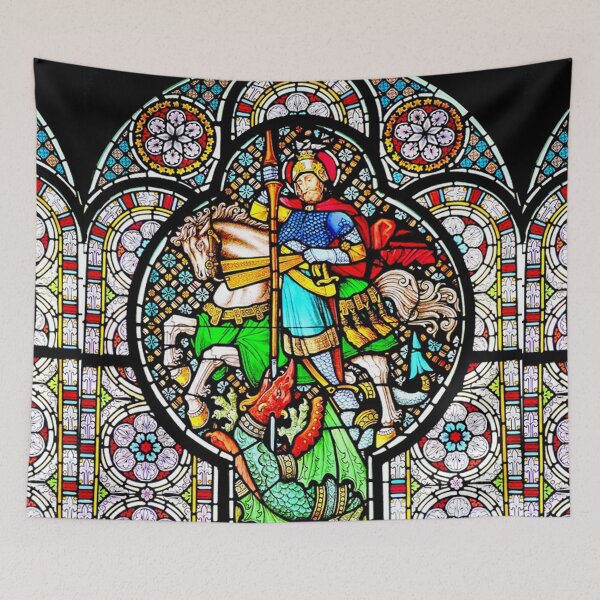 Item preview, Saint George slaying the dragon. designed and sold by claireseyeview.