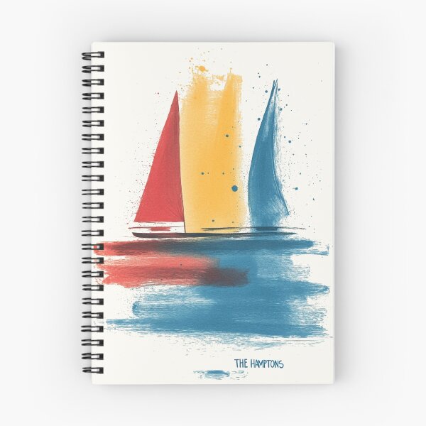 Item preview, Sailboats in the Hamptons – Vibrant Abstract Watercolor Design designed and sold by Retro Travel Design.