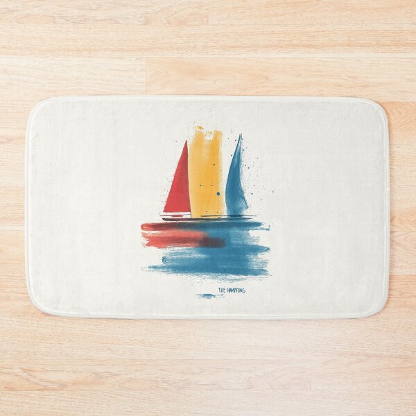 Item preview, Sailboats in the Hamptons – Vibrant Abstract Watercolor Design designed and sold by Retro Travel Design.