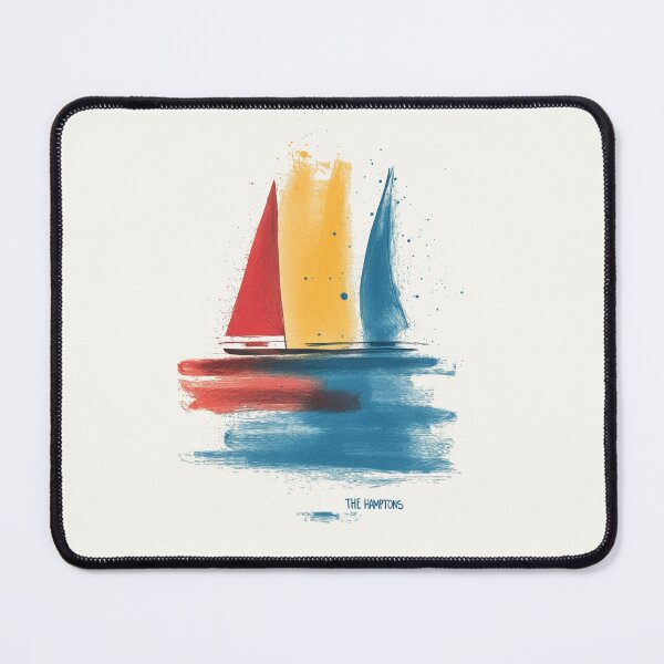 Item preview, Sailboats in the Hamptons – Vibrant Abstract Watercolor Design designed and sold by Retro Travel Design.