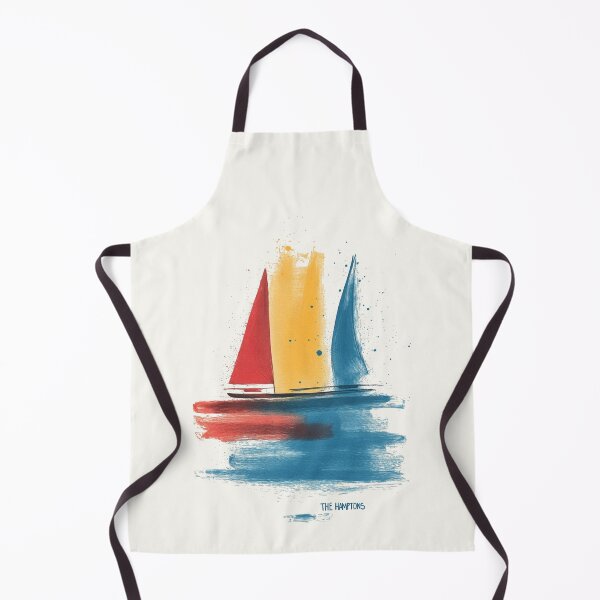 Item preview, Sailboats in the Hamptons – Vibrant Abstract Watercolor Design designed and sold by Retro Travel Design.