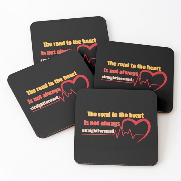 Item preview, The road to the heart is not always straightforward inspirational design, Valentine's Day Gift   designed and sold by IceBathDESIGNS.