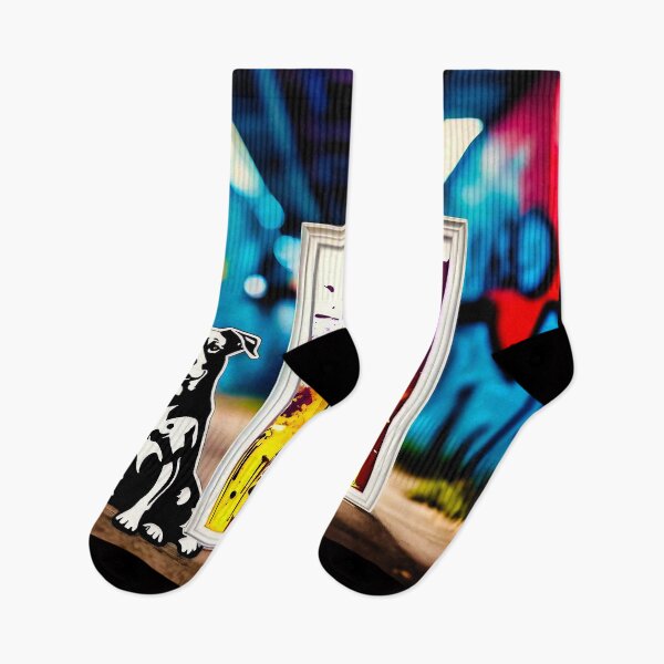 Item preview, Urban graffiti street art Dog designed and sold by Drone-tees.