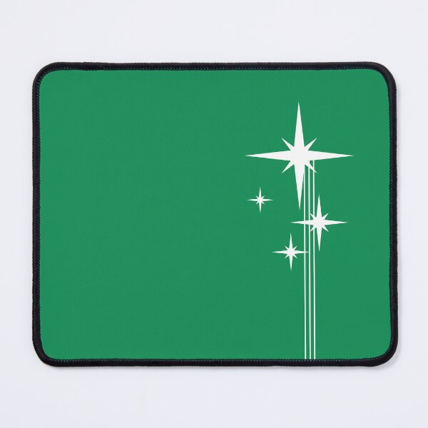 Item preview, 1950s Atomic Age Retro Starbursts in Kelly Green and White designed and sold by kierkegaard.