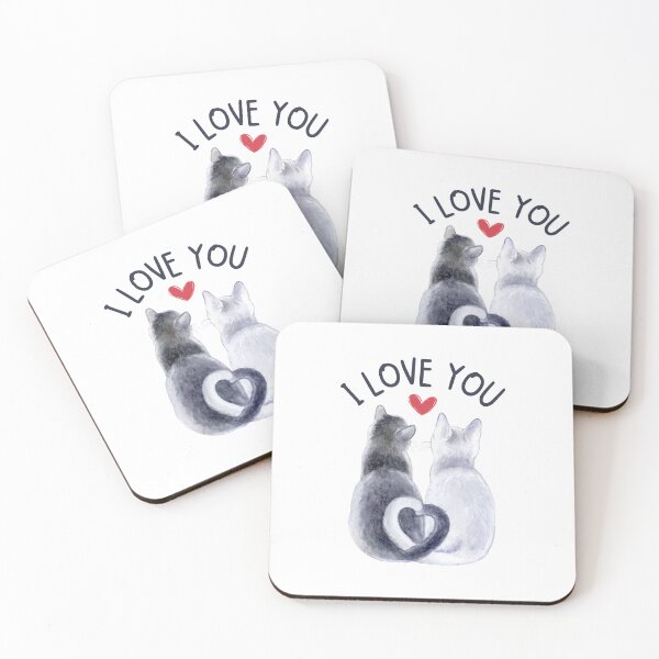 Item preview, I Love You Cats  - Cat Lovers Valentine's Day designed and sold by patternjp.