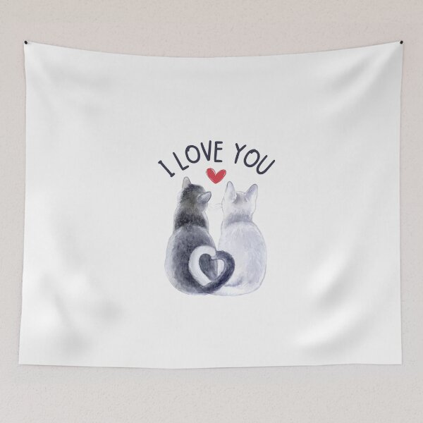 Item preview, I Love You Cats  - Cat Lovers Valentine's Day designed and sold by patternjp.