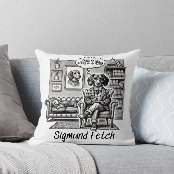 Item preview, Sigmund Fetch – Funny Dog Therapist Tee for Dog Lovers designed and sold by BlankCanvasHaHa.
