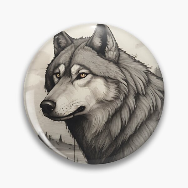 Item preview, Vintage Wolf - Retro wolf design designed and sold by TabtisWorld.