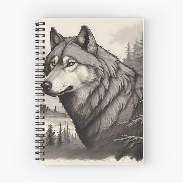 Item preview, Vintage Wolf - Retro wolf design designed and sold by TabtisWorld.