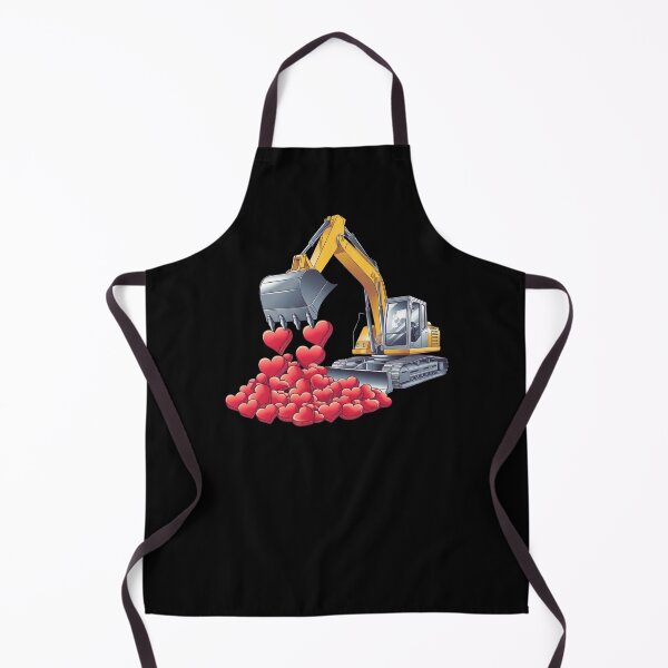Item preview, Excavator Spilling Red Hearts Valentine's Day Gift designed and sold by ToxiCool.