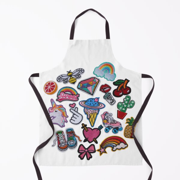 Item preview, Retro Embroidered Sticker Patch Set designed and sold by BlackLuckyCat.