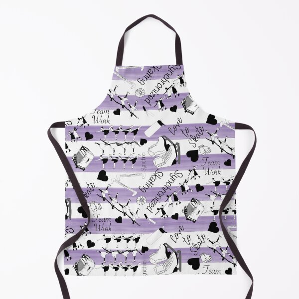Item preview, Synchronized Skating Black and White, Striped Design on Purple designed and sold by PD-Skating.