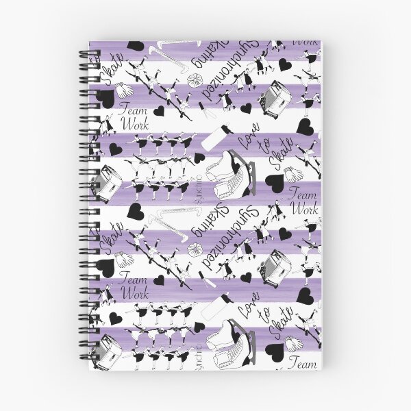 Item preview, Synchronized Skating Black and White, Striped Design on Purple designed and sold by Purposely Designed.