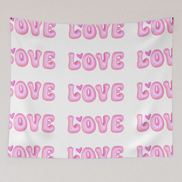 Item preview, 3d love print, Valentine's Day, romantic, pink hi light effect, sticker, mug decal, t-shirt design designed and sold by NatalkaP.
