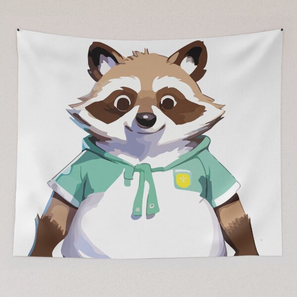 Item preview, Raccoon in a nice outfit designed and sold by DesignMapachiss.
