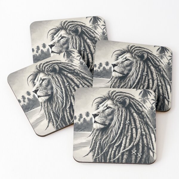 Item preview, Rasta Rastafari Lion Jamaica Beach Vintage designed and sold by TomFrontierArt.