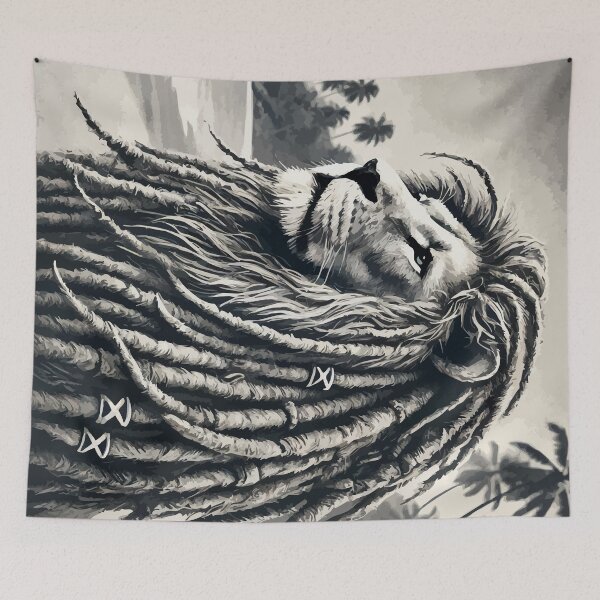 Item preview, Rasta Rastafari Lion Jamaica Beach Vintage designed and sold by TomFrontierArt.