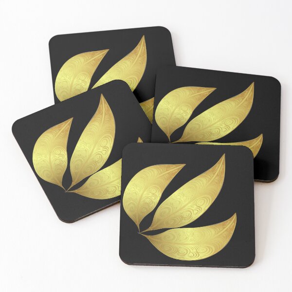Item preview, Gold leaves 4 designed and sold by artoriginal.