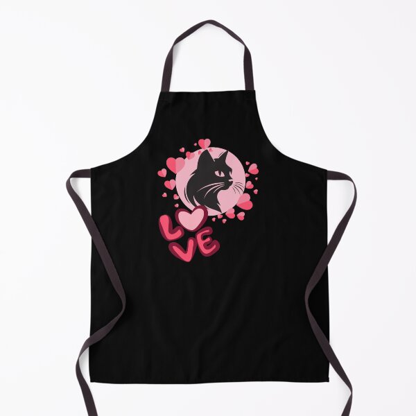 Item preview, Black Cat Love in Heart Frame designed and sold by ToxiCool.
