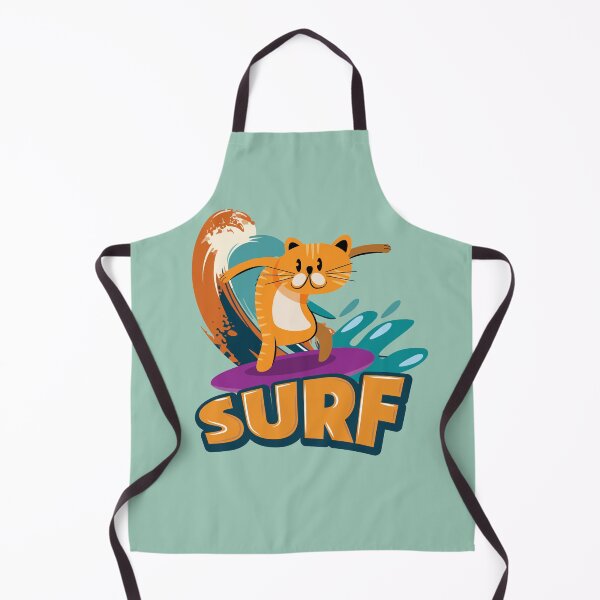Item preview, Funny Surfing Cat Aloha Surfer designed and sold by ToxiCool.