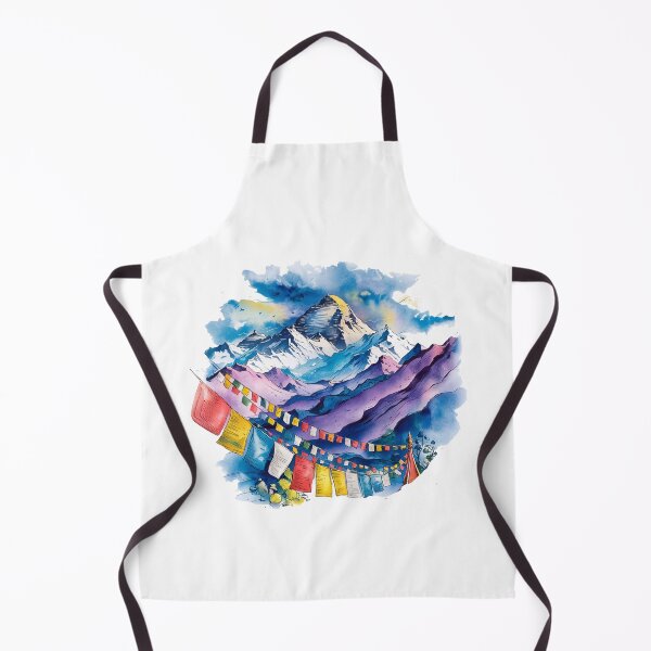 Item preview, Sacred Mt Kailash with Tibetan Prayer Flags designed and sold by Tammy Winand Arts.