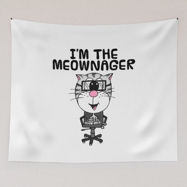 Item preview, Cat Manager, I'm The Meownager, Office Coworker Funny designed and sold by doodlerob.