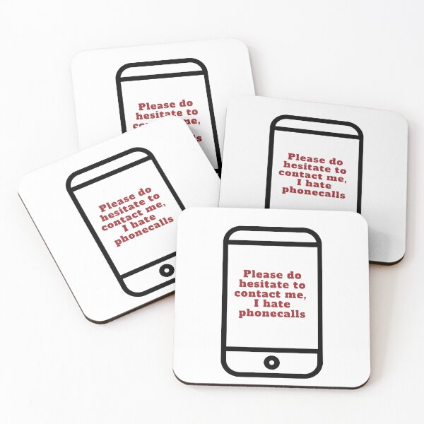 Item preview, telephone - i hate phone calls designed and sold by Paws and Play.
