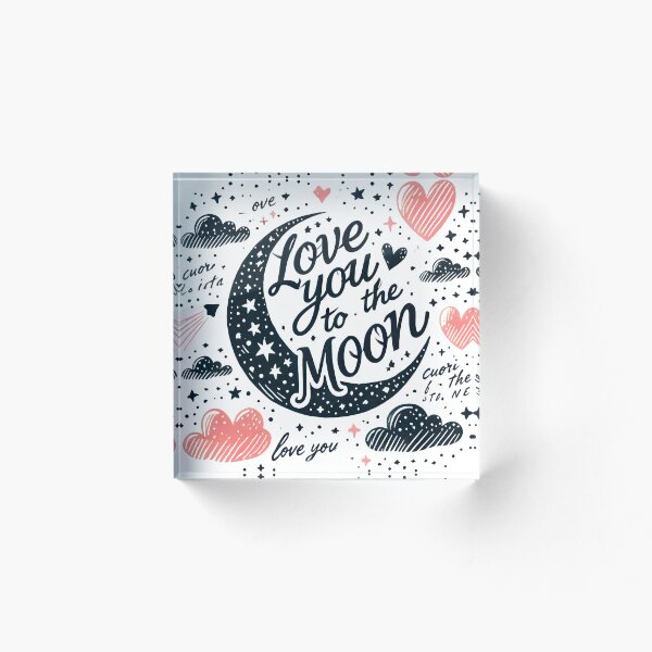 Item preview, S. Valentine theme love you to the moon designed and sold by Rs-Design83.