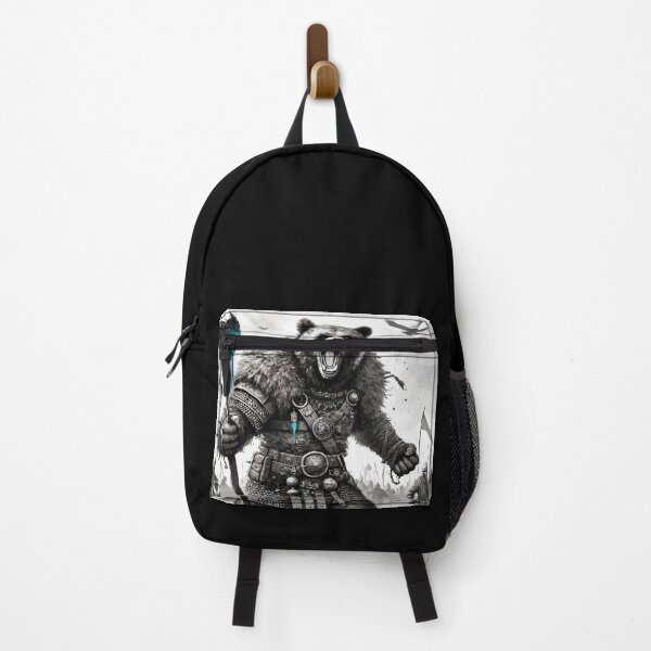 Item preview, Bear Viking Warrior Berserker Monochromatic designed and sold by TomFrontierArt.
