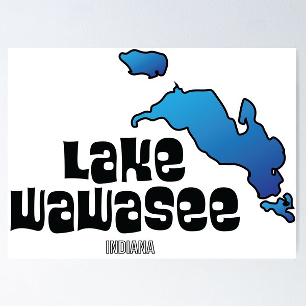 Item preview, Lake Wawasee Indiana designed and sold by SwiftSlothMedia.