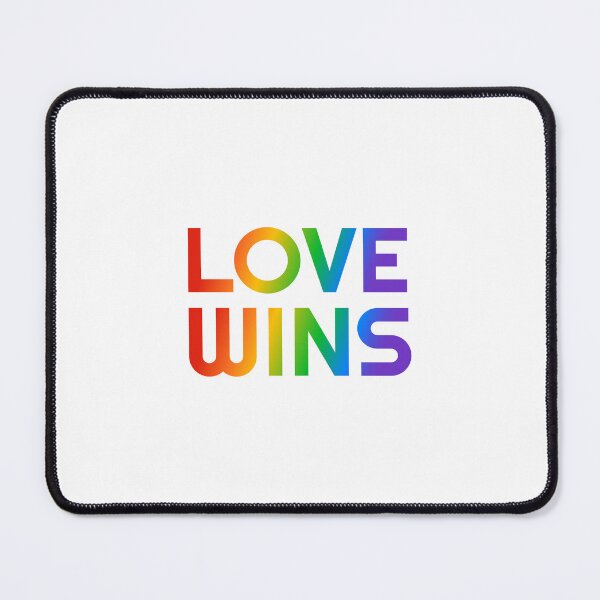 Item preview, Love Wins LGBT Rainbow Text designed and sold by Inspirationmotivation.