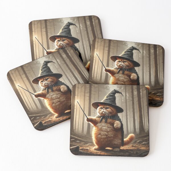 Item preview, Meowzard Cat Wizard Funny Halloween designed and sold by TomFrontierArt.