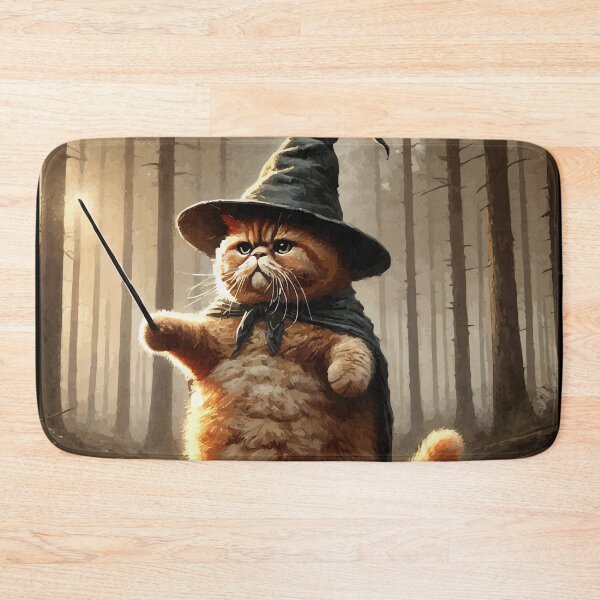 Item preview, Meowzard Cat Wizard Funny Halloween designed and sold by TomFrontierArt.